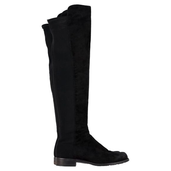 Stuart Weitzman 5050 Knee-High Boots in Black Suede - Picture 1 of 6